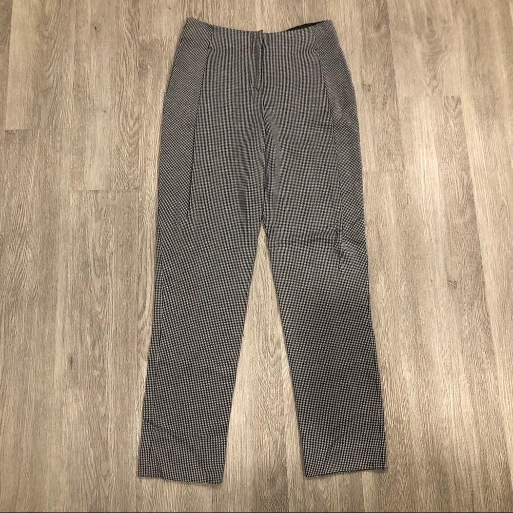 GIORGIO ARMANI Micro‎ Houndstooth Straight Leg Trousers Size 36